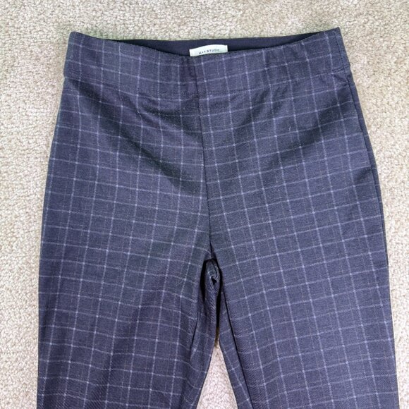 Max Studio Women's Black Leggins Size S Mid Rise Ankle Check Windowpane F077 - Picture 2 of 12